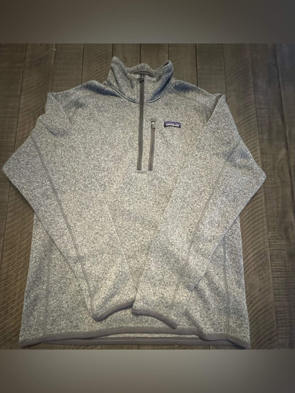 Patagonia Men's Heather Gray Half-Zip Fleece Pullover